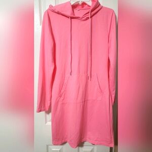 Pink Hoodie Dress